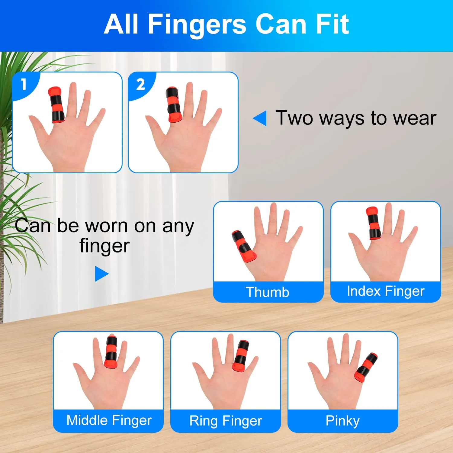 2 Pack Finger Splint Support