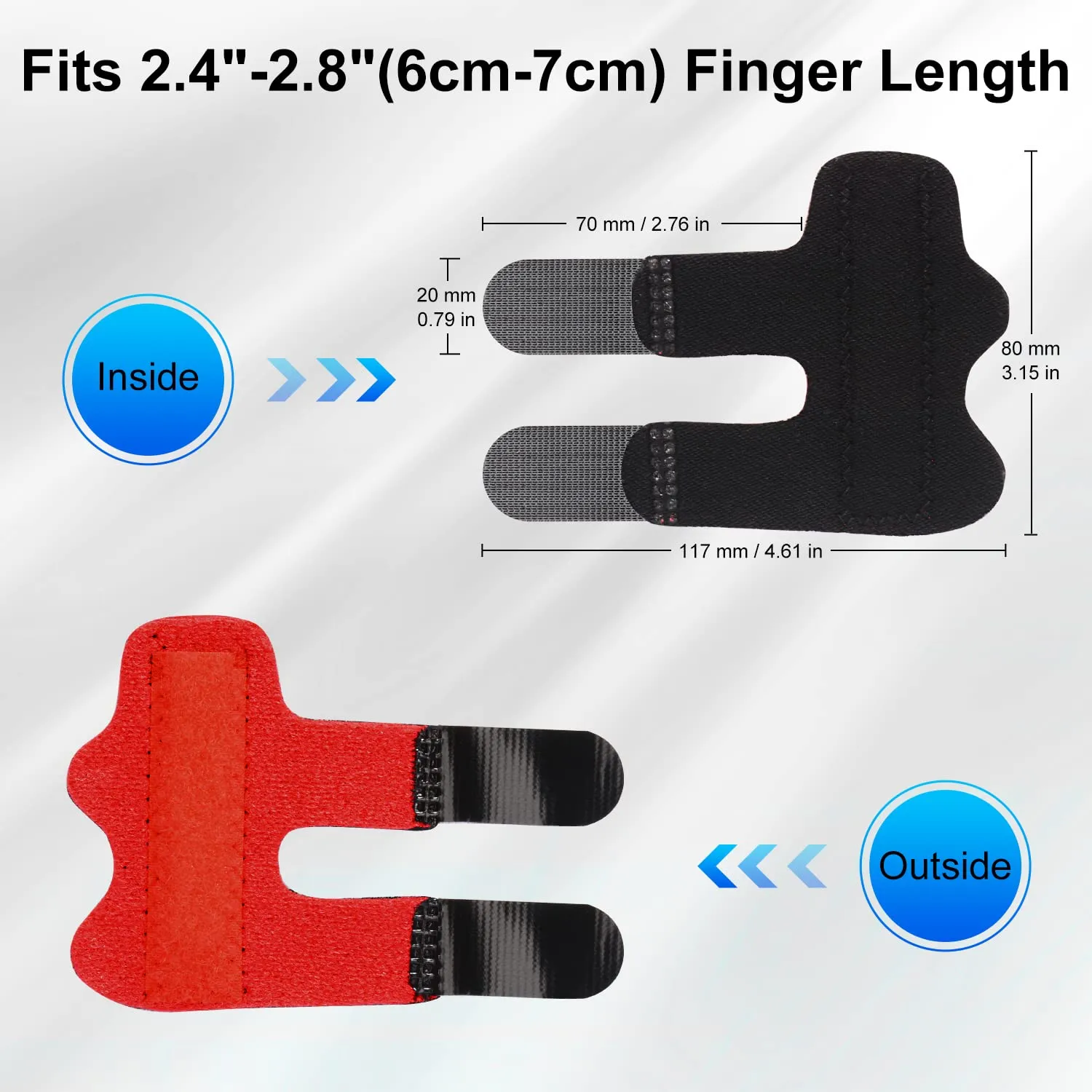 2 Pack Finger Splint Support