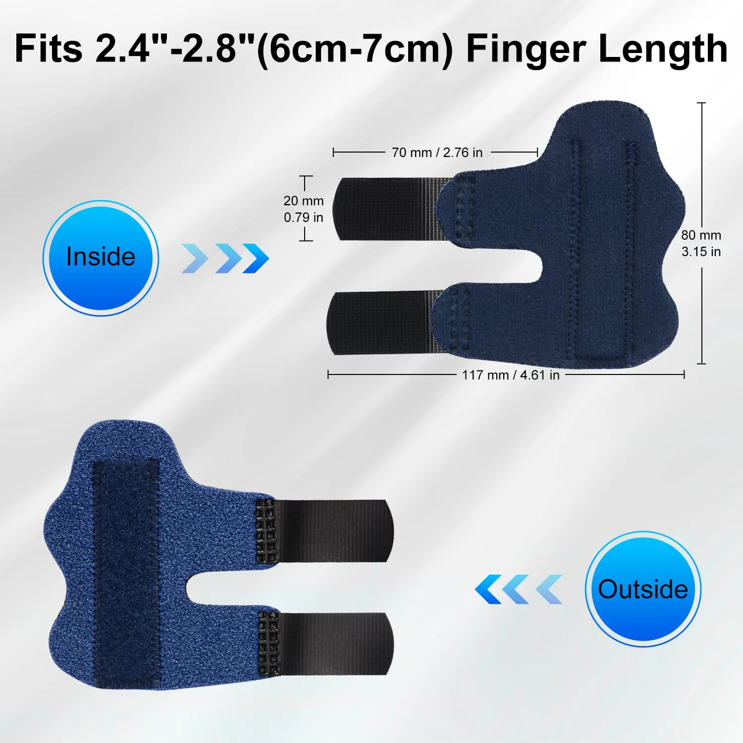 2 Pack Finger Splint Support