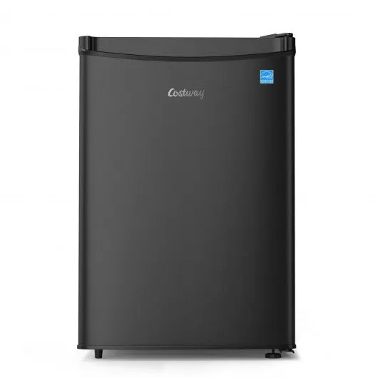 2.5 Cu Ft Compact Single Door Refrigerator with Freezer-Black