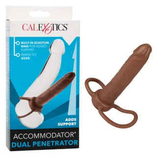 Accommodator Dual Penetrator Dildo Cock Ring