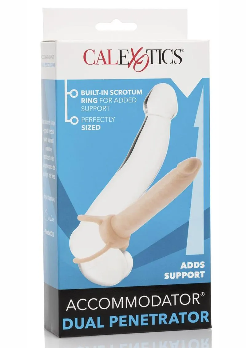 Accommodator Dual Penetrator Dildo Cock Ring