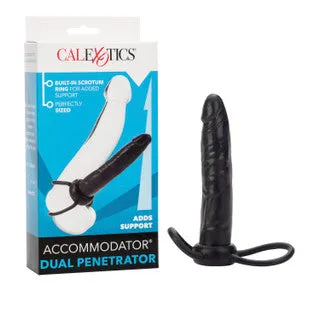 Accommodator Dual Penetrator Dildo Cock Ring