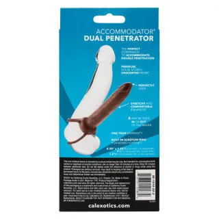 Accommodator Dual Penetrator Dildo Cock Ring