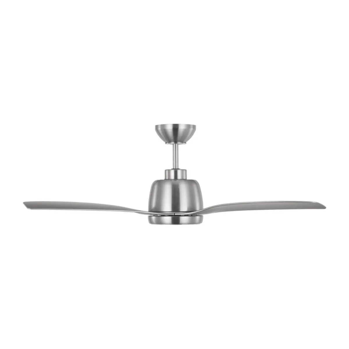 Avila 44 Inch Brushed Steel Damp Rated LED Ceiling Fan with Remote