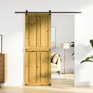 Barn Door CORONA 70x210 cm Solid Wood Pine