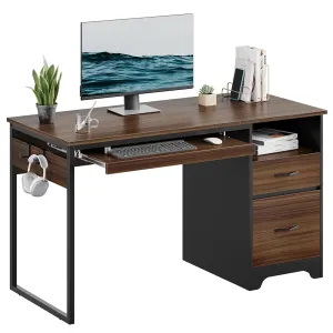 Bestier 48 Inch Office Computer Desk with Drawers