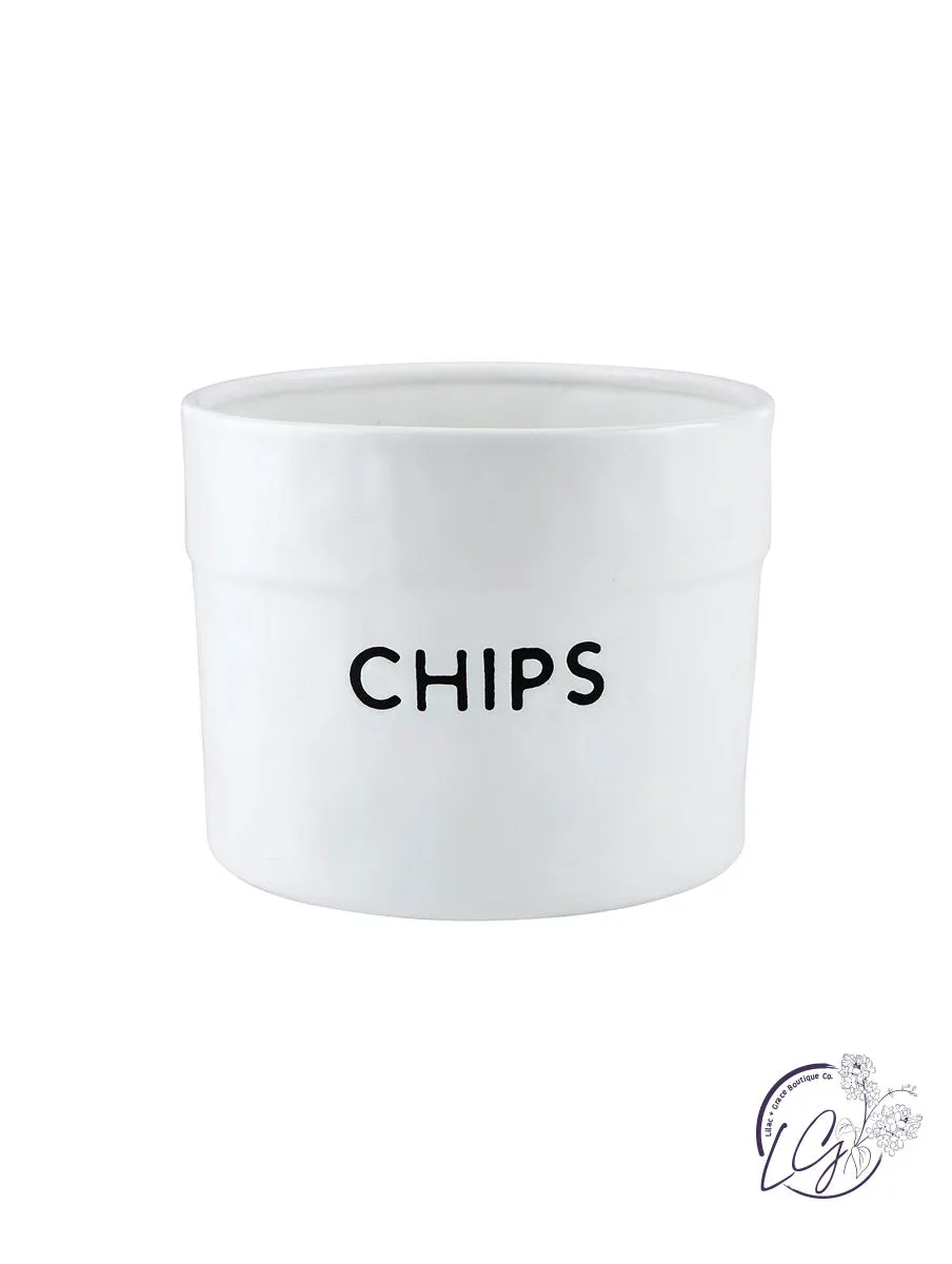 Ceramic Chips and Dip Bowls