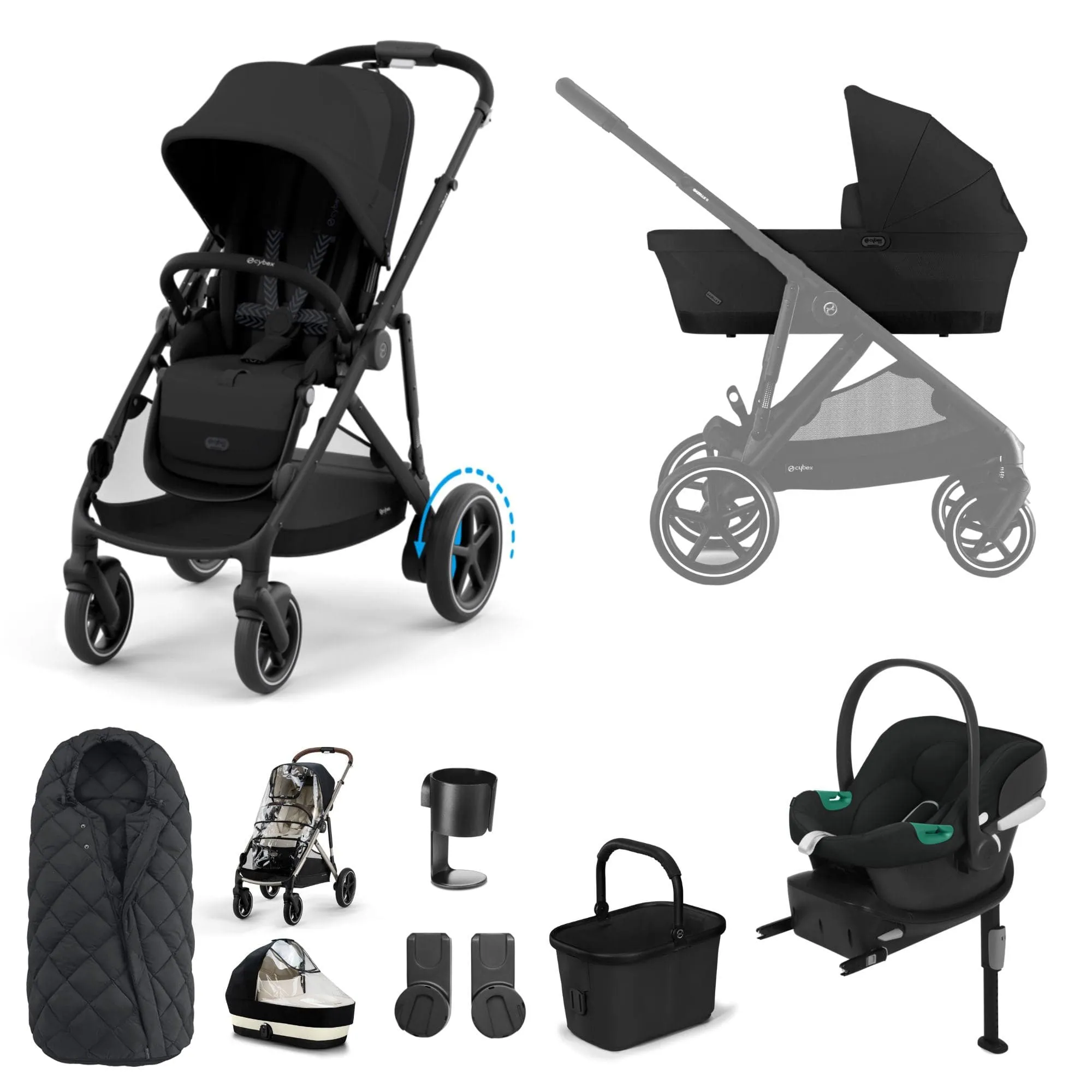 Cybex eGazelle S Comfort Bundle in Moon Black