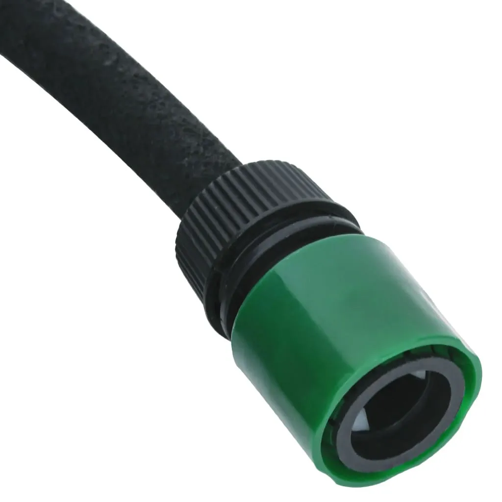 Efficient Irrigation with vidaXL 50m Garden Soaker Hose - Durable Black Rubber for Home & Commercial Use