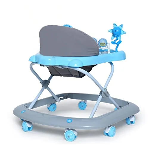 Funride Baby Walker 9 Months   Herby Foldable Activity Walker with Adjustable Height for Boys and Girls