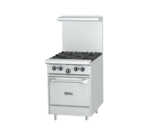 Garland U24-4L Gas Range with 32,000 BTU Open Burners and Cast Iron