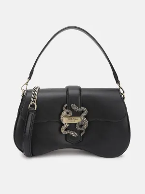 Just Cavalli Women Black Solid Sling Bag