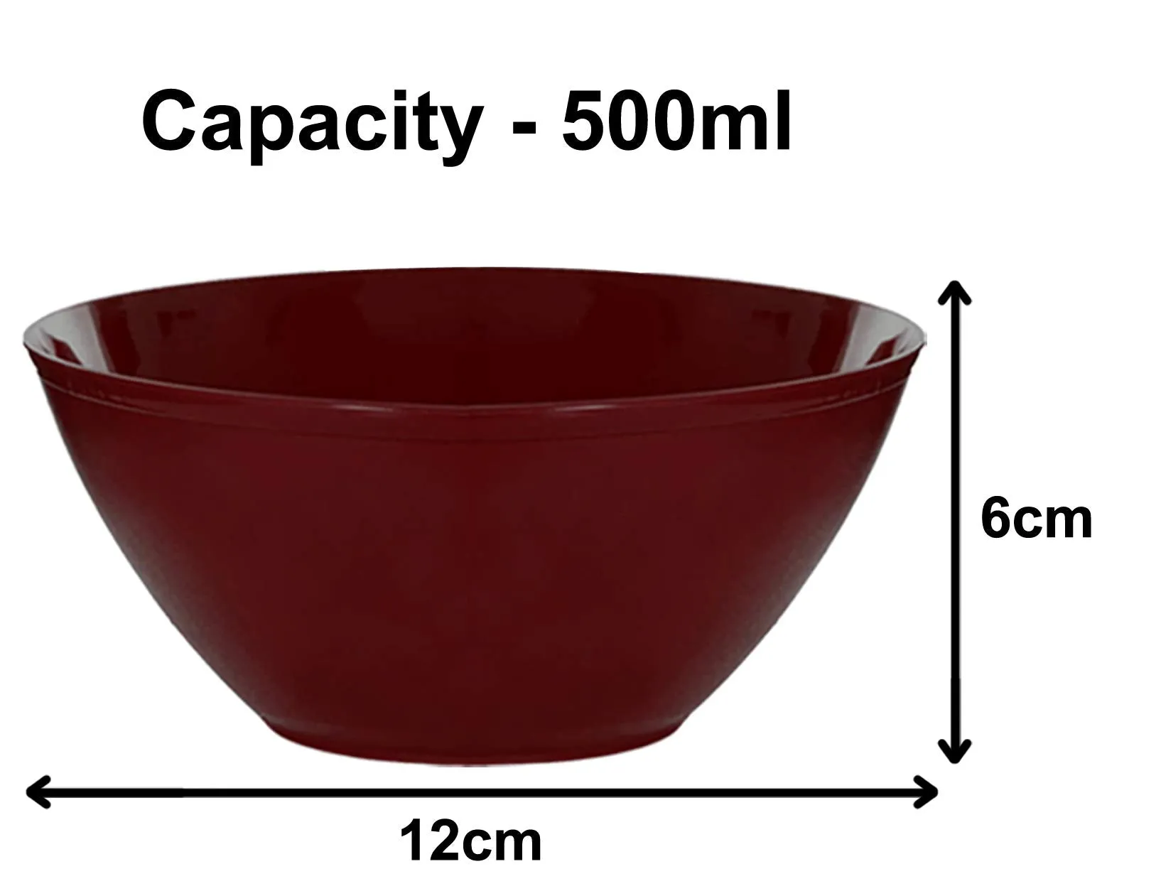 Kuber Industries Ceramic Soup Bowls, Plastic Bowls Set, Chip Resistant, Dishwasher & Microwave Safe for ,Rice,Soup,Pasta,Salad Bowls, 500 Ml (Set of 9) Brown-KUBMART15648