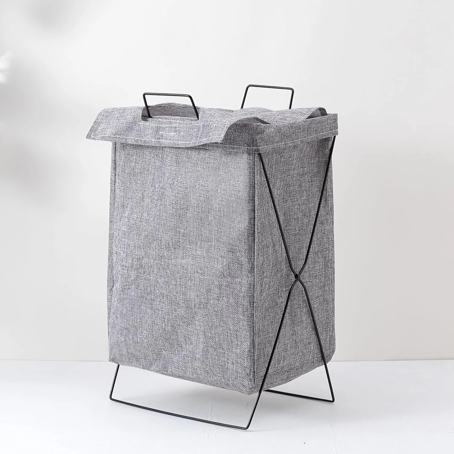 Kuber Industries Laundry Basket For Clothes|Foldable Laundry Hamper|Basket For Toys, Dirty clothes, Storage "40 LTR"-Pack of 5 (Grey)