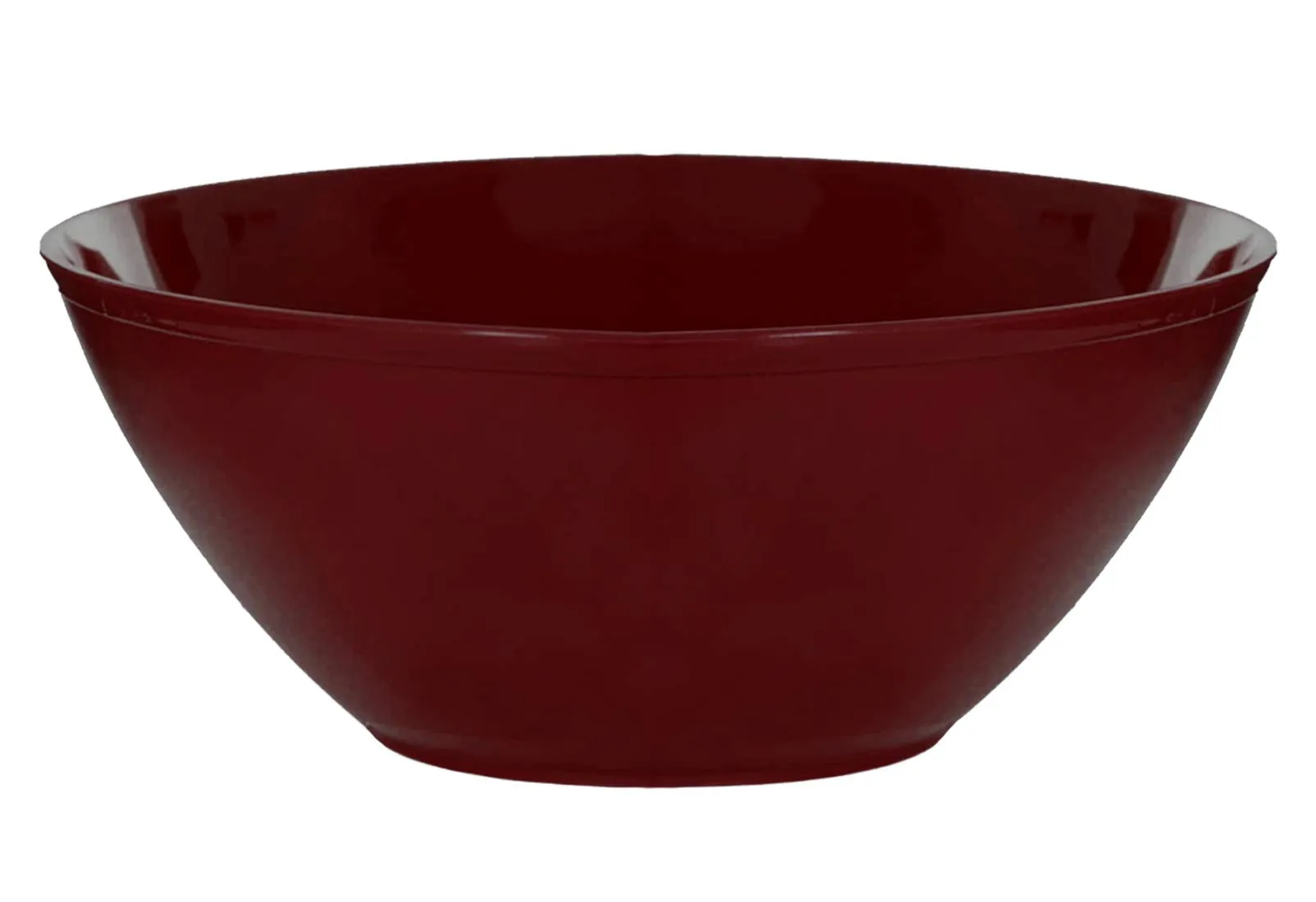 Kuber Industries Plastic Microwave Safe Unbreakable Mixing Bowl/Salad/Dining Table/Kitchen Plastic Bowl Set, 1000 Ml (Set of 3) Brown-KUBMART15653 (KUBMART015653)