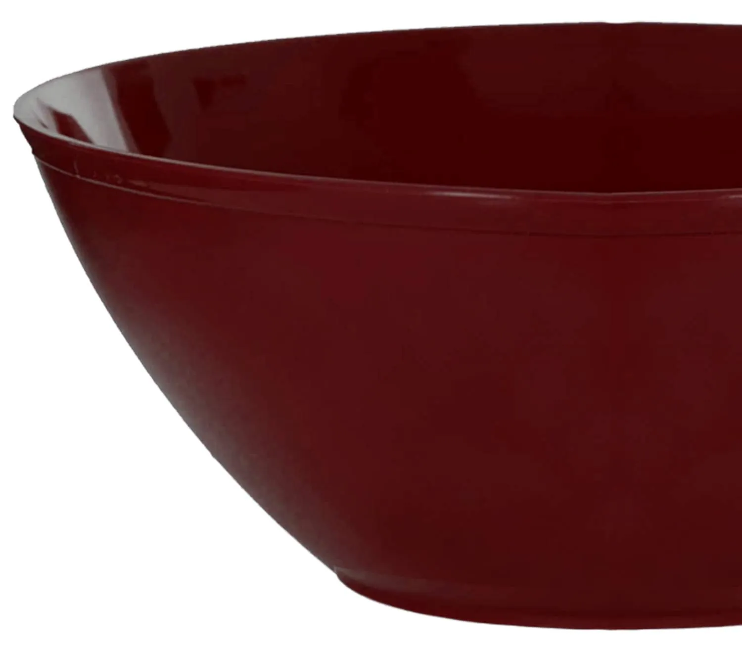 Kuber Industries Plastic Microwave Safe Unbreakable Mixing Bowl/Salad/Dining Table/Kitchen Plastic Bowl Set, 1000 Ml (Set of 3) Brown-KUBMART15653 (KUBMART015653)