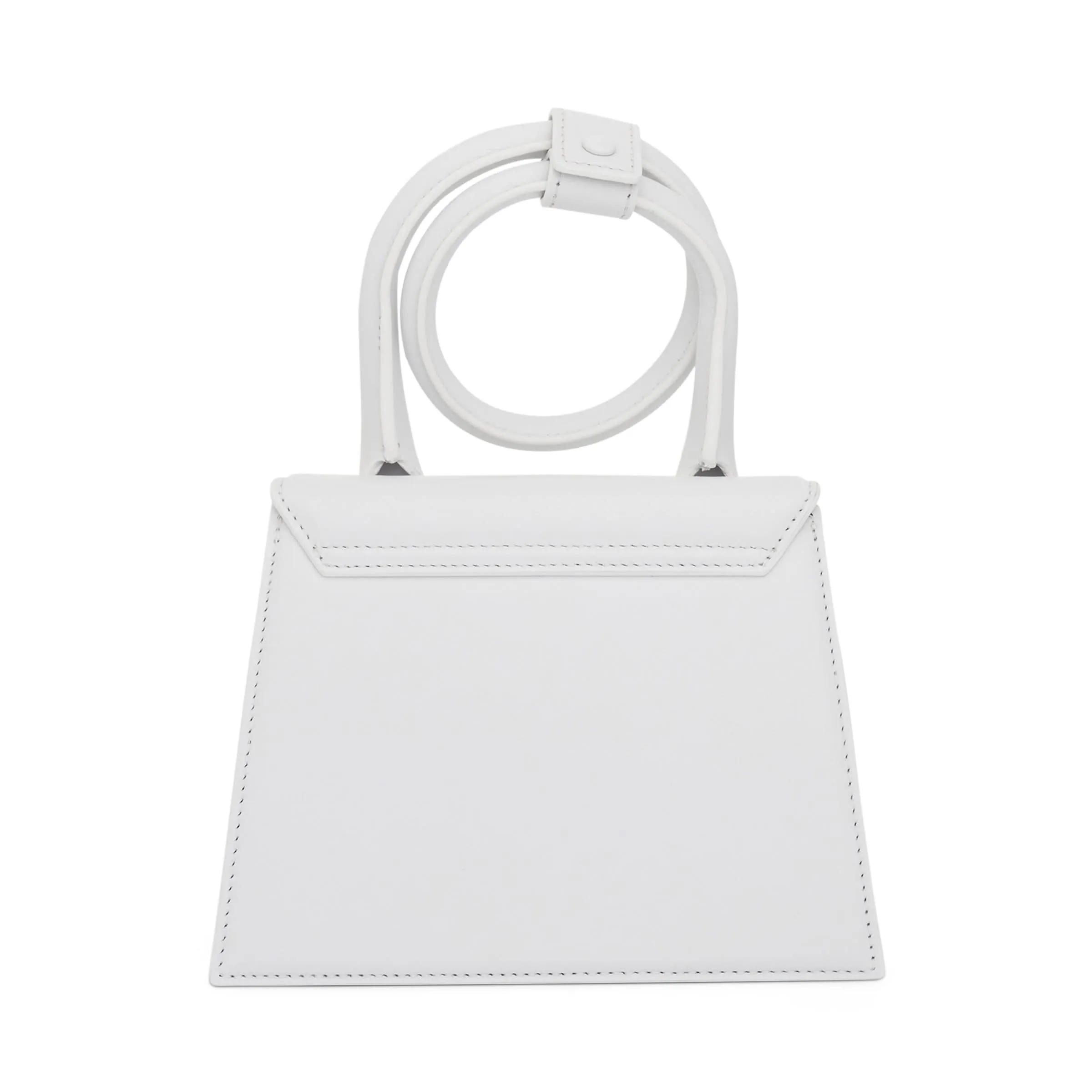 Le Chiquito Noeud Leather Bag in White