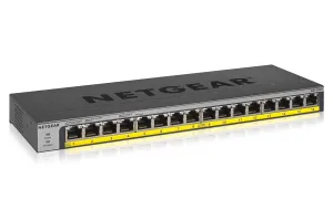 NETGEAR 16-Port PoE/PoE  Gigabit Ethernet Unmanaged Switch with 76W PoE Budget (GS116LP)