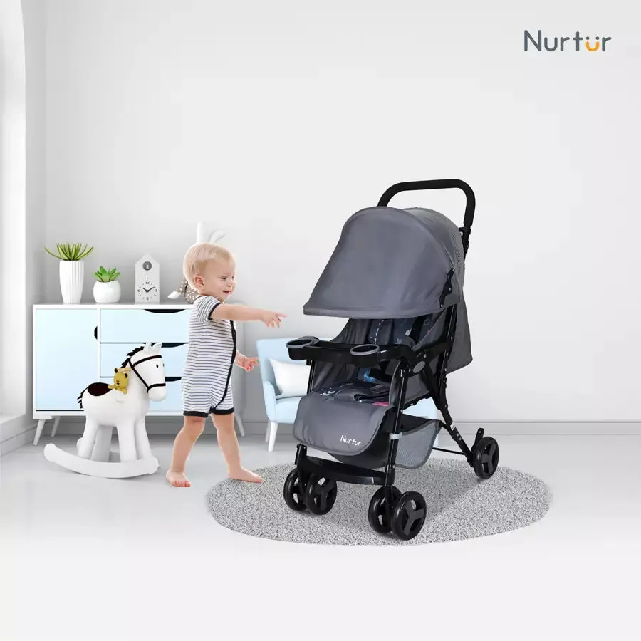 Nurtur Ryder Lightweight Baby Stroller (Grey)