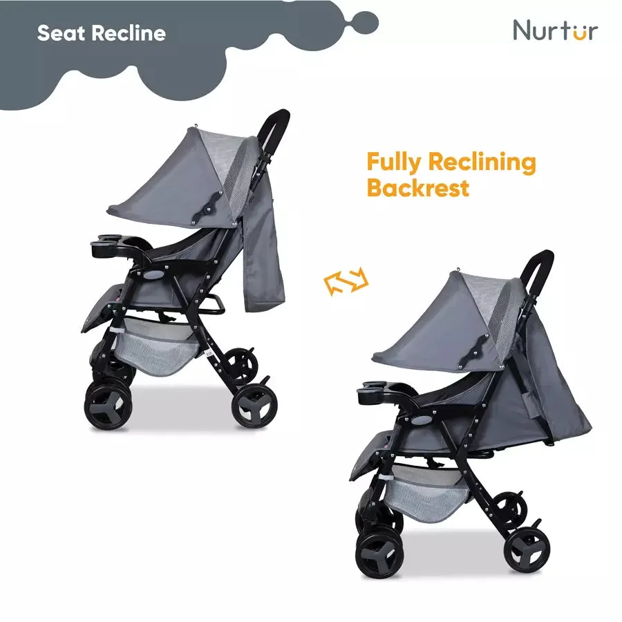 Nurtur Ryder Lightweight Baby Stroller (Grey)