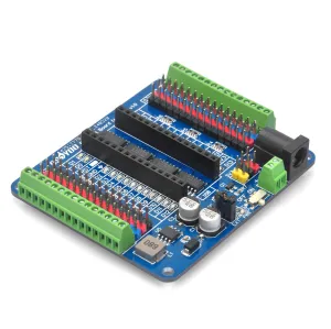 OSOYOO Nano Breakout Board,GPIO Status LED,I/O Shield,Terminal Expansion block for Arduino Nano, 5V 3.3V Outputs