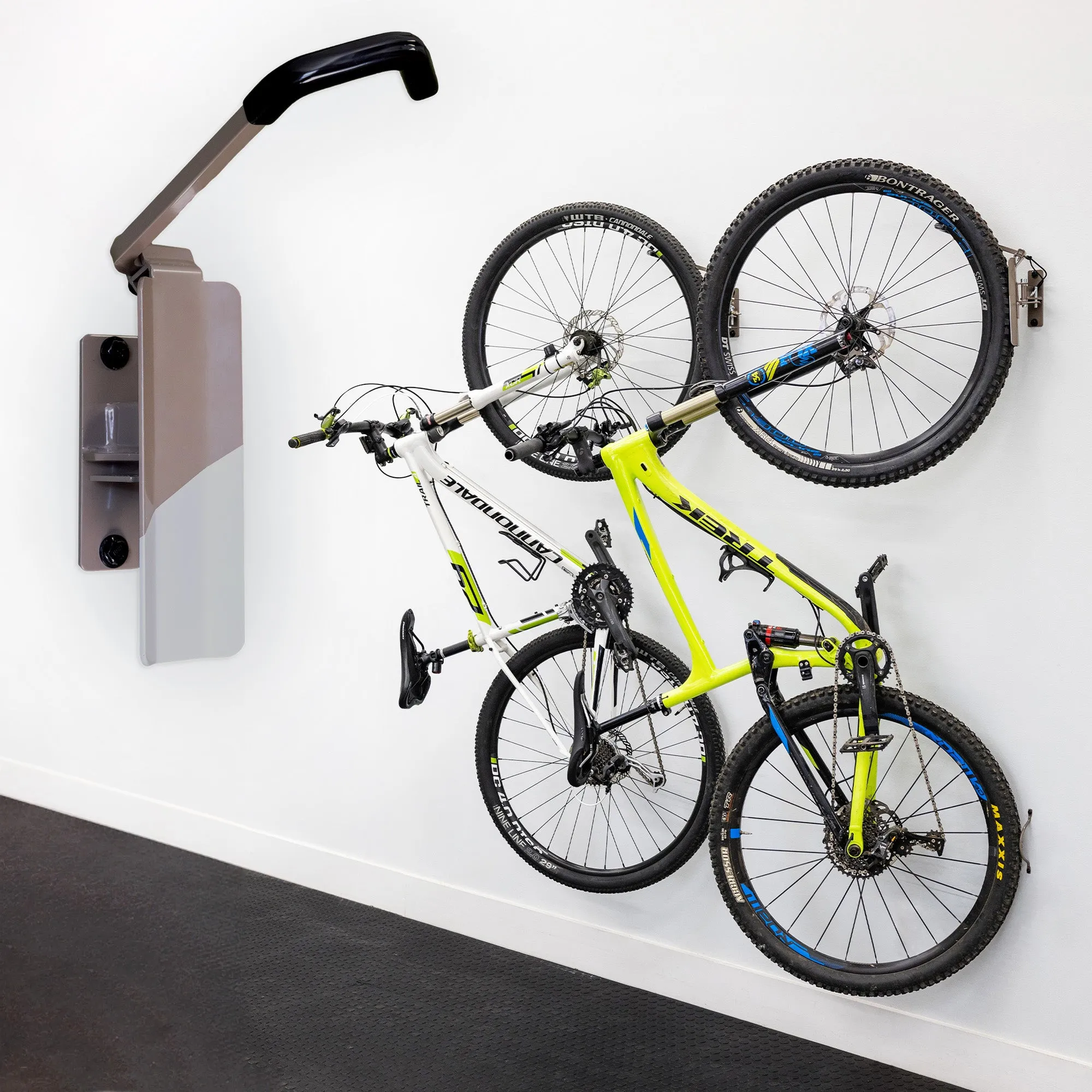 OUTLET | Swivel Mount Bike Storage Rack | 2 Bike Garage Wall Hooks | Mud