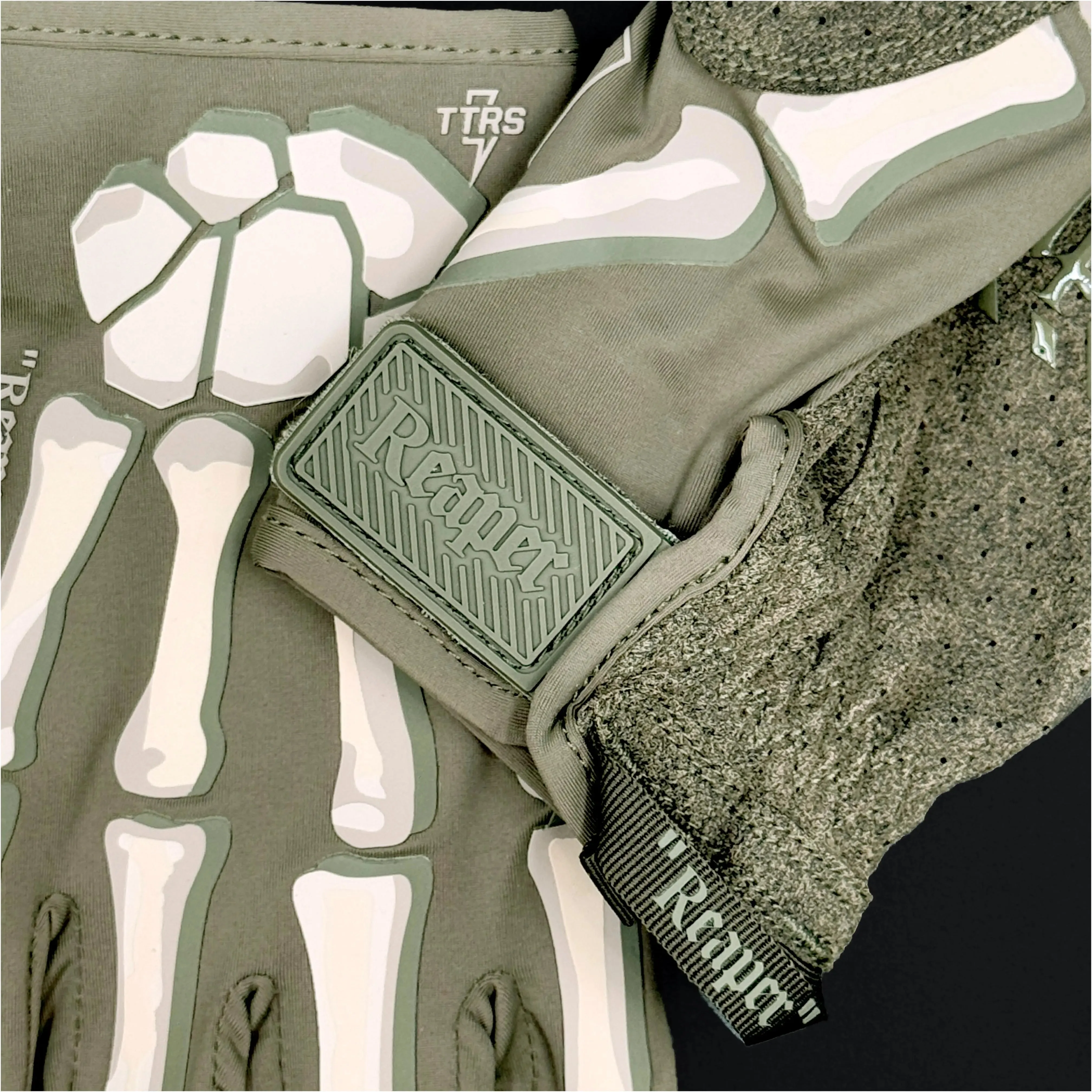 REAPER Ranger Ghost Green Tactical Skeleton Shooting Gloves