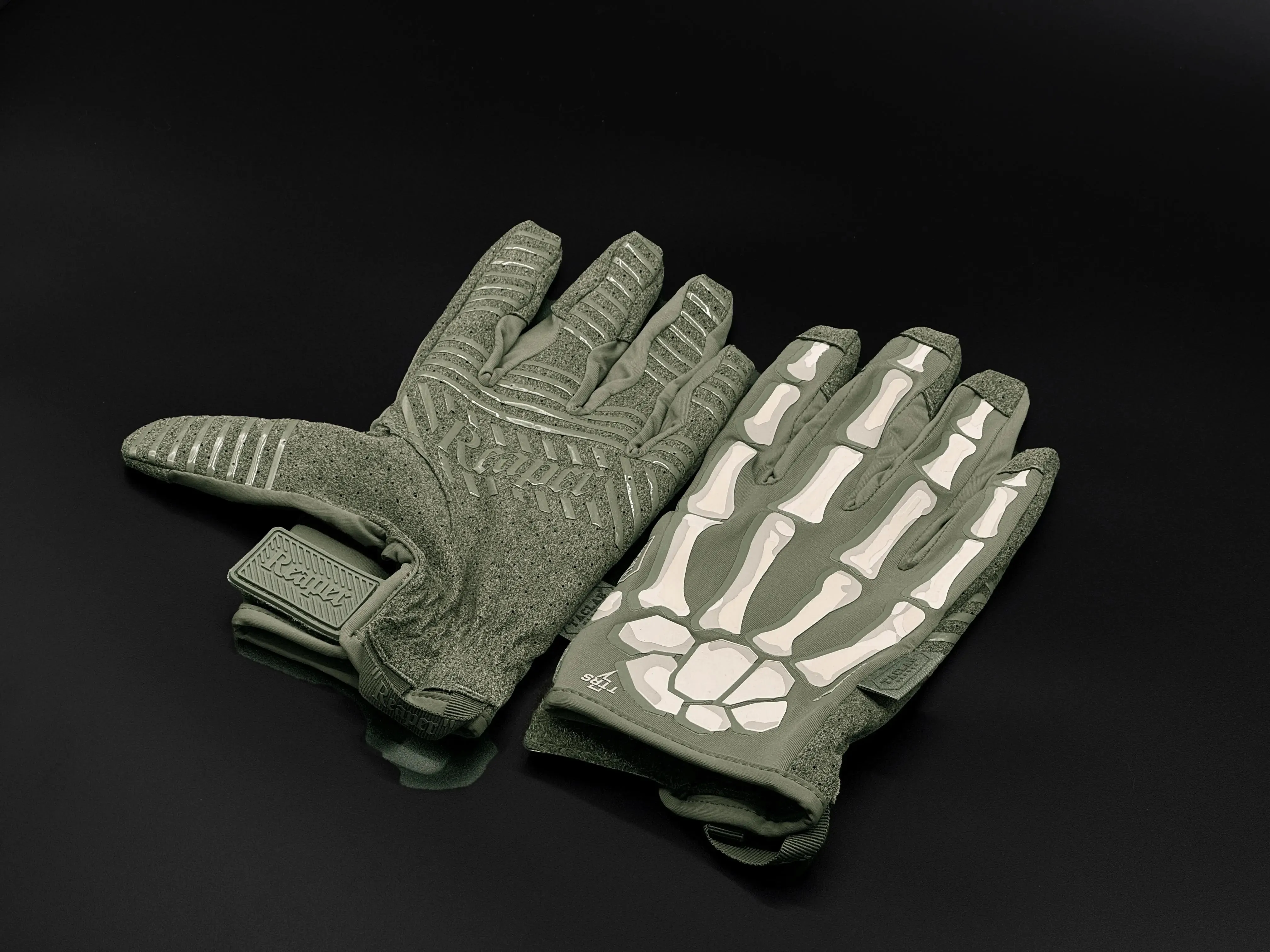 REAPER Ranger Ghost Green Tactical Skeleton Shooting Gloves