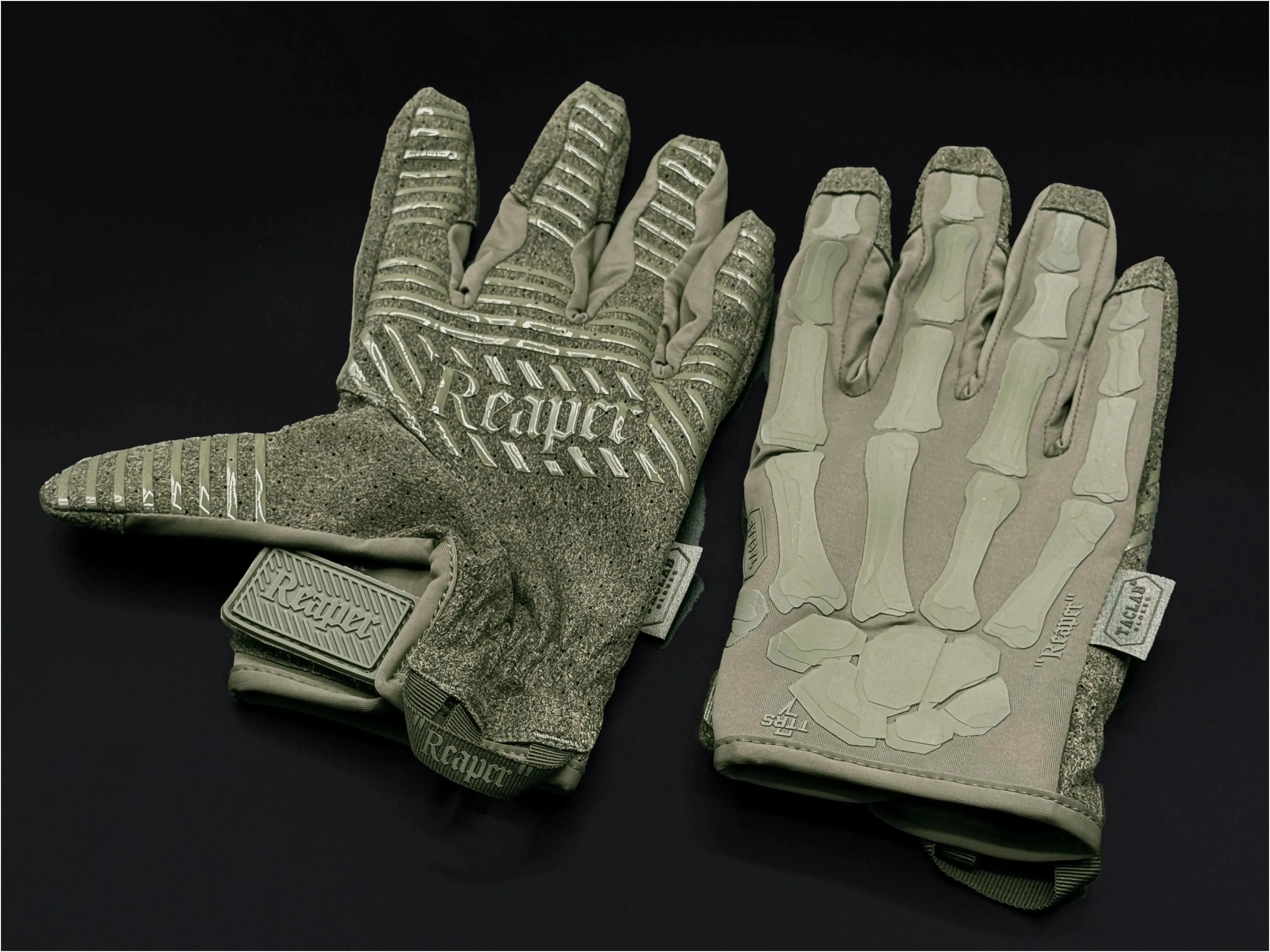 REAPER Ranger Ghost Green Tactical Skeleton Shooting Gloves