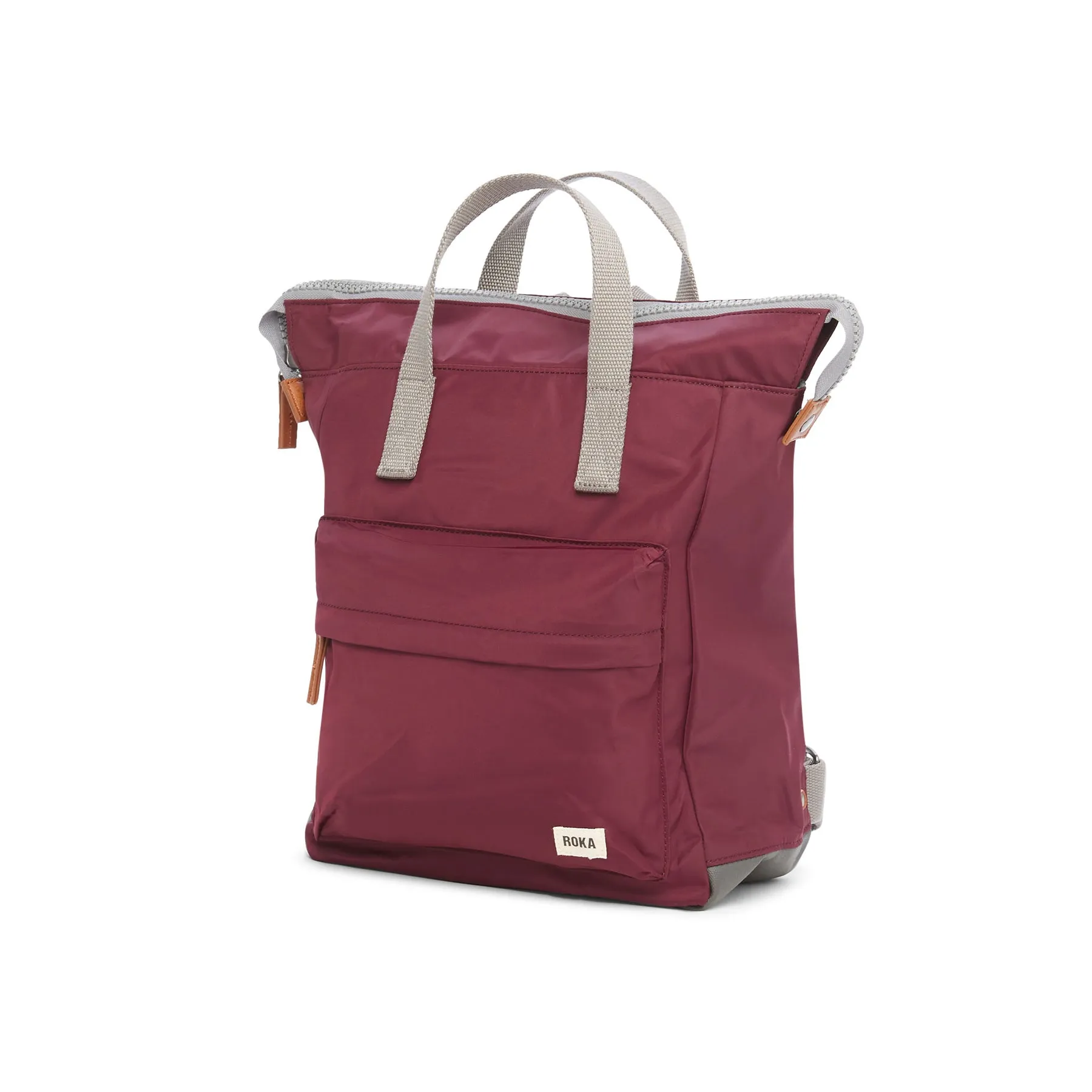 Roka Bantry B Plum Recycled Canvas Backpack - Small