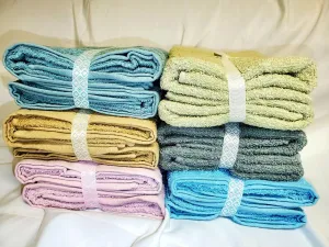 Specialty Ribbon Wrapped 24X48 Full Body Bath Towels Pack of 6