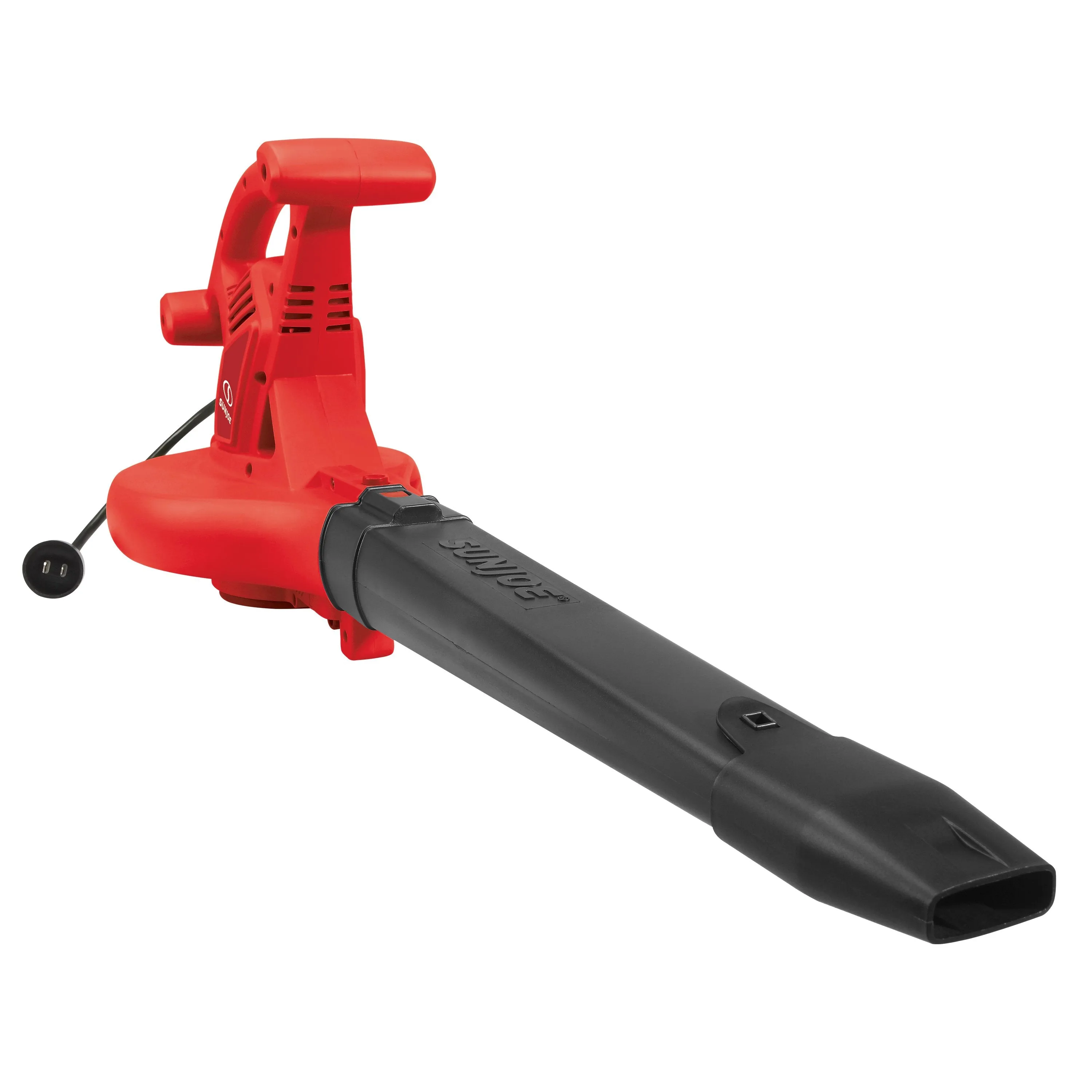 Sun Joe SBJ606E-GA-RED 4-in-1 Electric Blower | 250 MPH | 14 Amp | Vacuum | Mulcher | Gutter Cleaner (Red)