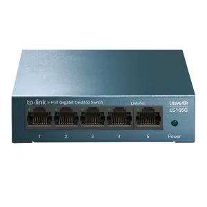 Tp-Link Litewave Ls105g - Switch - Unmanaged - 5 X 10/100/1000 - Desktop - Ac 220 V