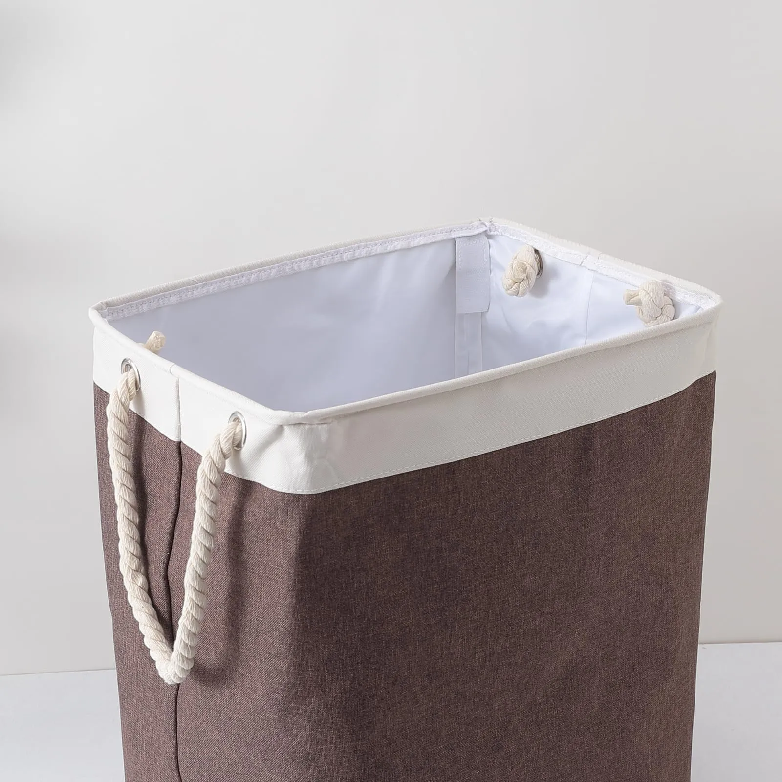 Urbane Home Laundry Basket For Clothes|Foldable Laundry Hamper|Basket For Toys, Dirty clothes, Storage "45 LTR" (Brown)