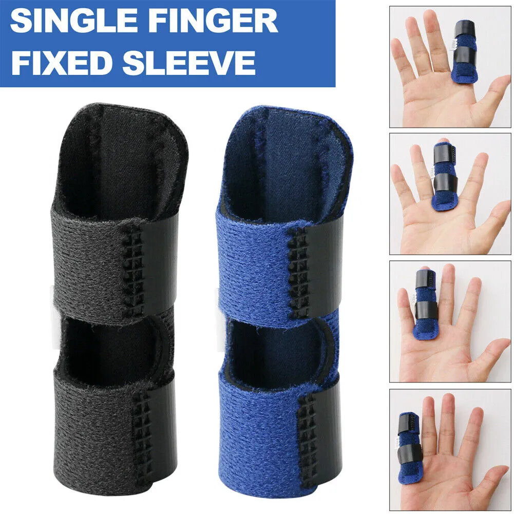 US 2~4Pc Trigger Finger Splint Adjustable Fixing Belt Finger Straightening Brace